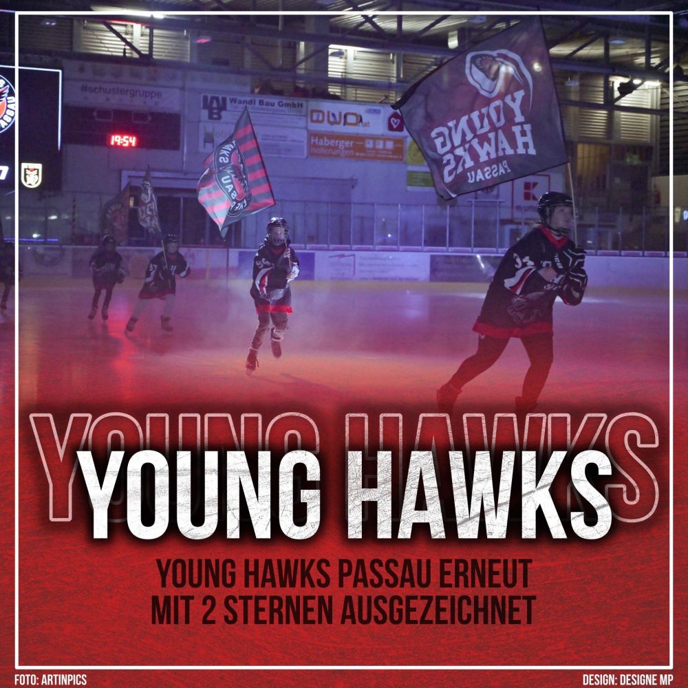 Young Hawks Passau erneut mit 2 Sternen ausgezeichnet 